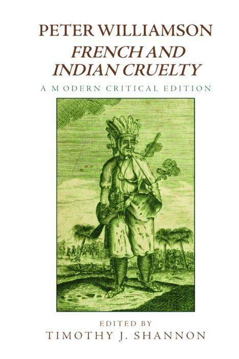 Produktbild: Peter Williamson, French and Indian Cruelty