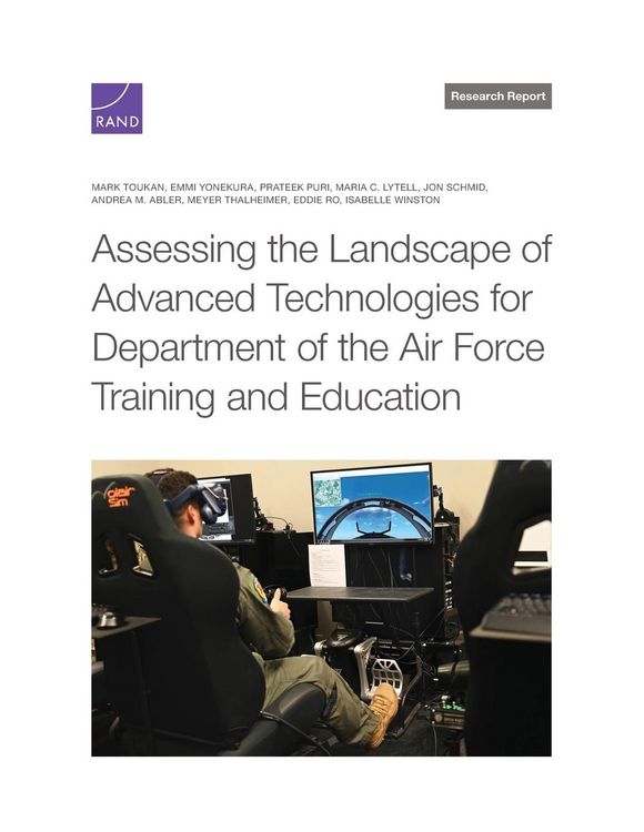 Produktbild: Assessing the Landscape of Advanced Technologies for Department of the Air Force Training and Education
