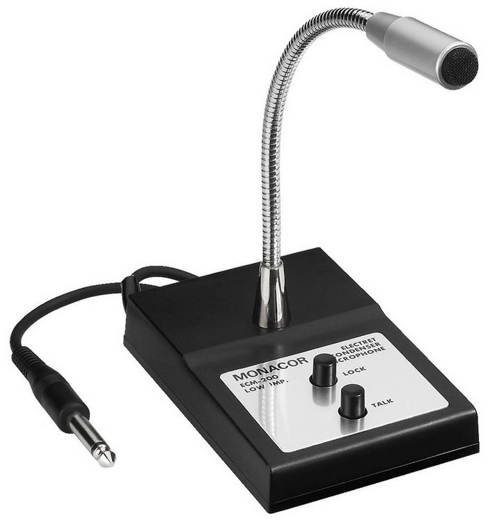Produktbild: Monacor ECM-200 ELA-Tischmikrofon