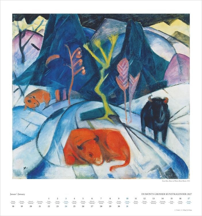 Produktbild: DUMONTS Gro&szlig;er Kunstkalender 2027