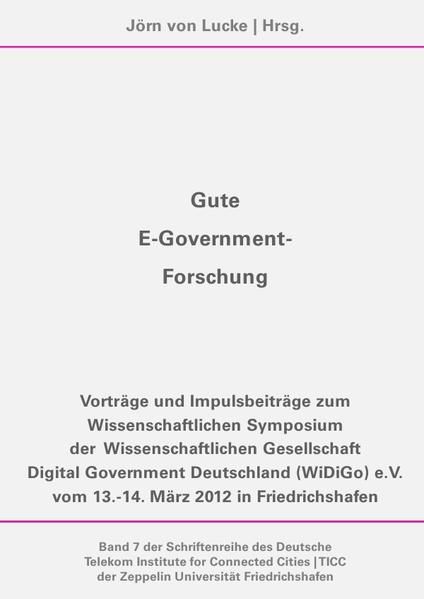 Produktbild: Gute E-Government-Forschung