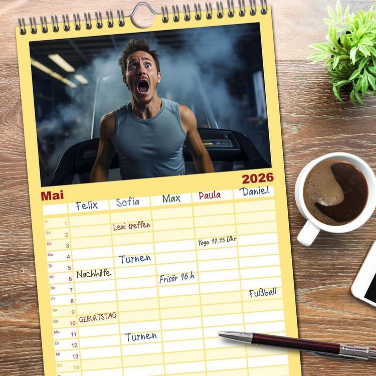 Produktbild: Familienplaner 2026 - Das macht Spa&szlig;, haben sie gesagt mit 5 Spalten (Wandkalender, 21 x 45 cm) CALVENDO