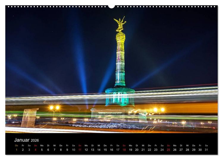 Produktbild: Berlin dynmaic (hochwertiger Premium Wandkalender 2026 DIN A2 quer), Kunstdruck in Hochglanz