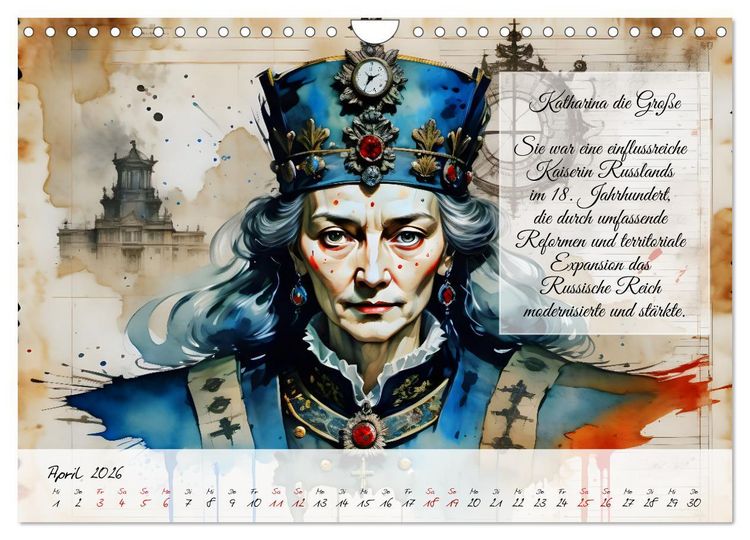 Produktbild: Legend&auml;re Ikonen der Geschichte (Wandkalender 2026 DIN A4 quer), CALVENDO Monatskalender