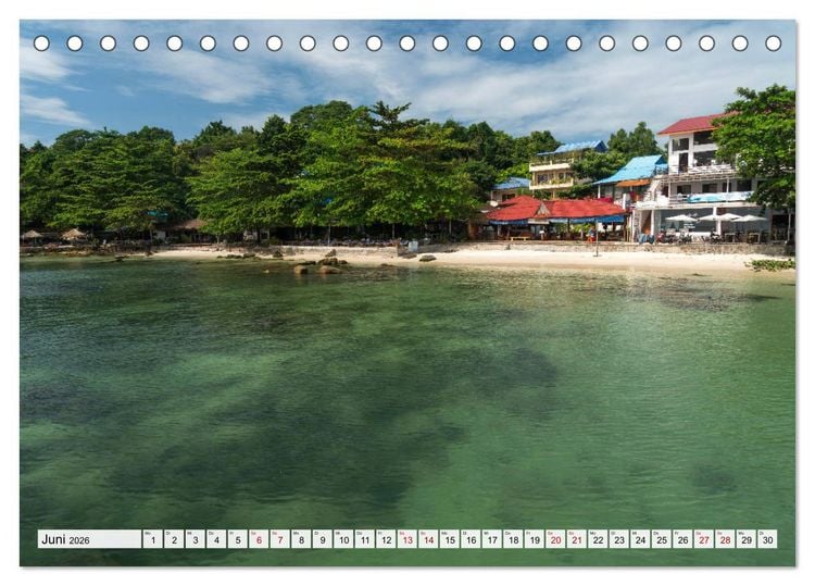 Produktbild: K&ouml;nigreich Kambodscha (Tischkalender 2026 DIN A5 quer), CALVENDO Monatskalender
