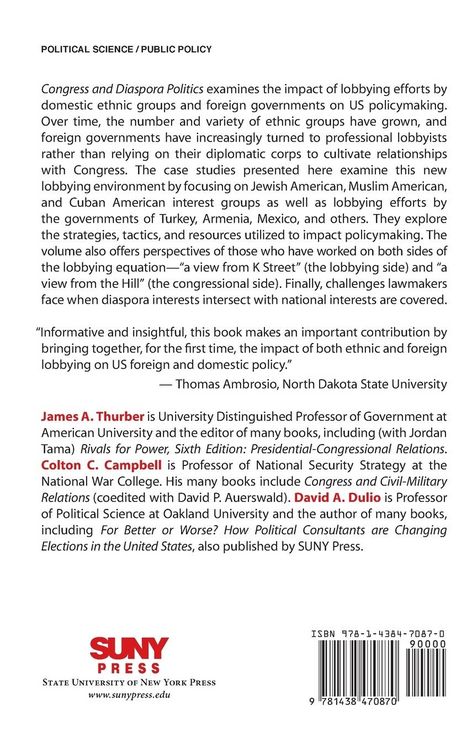 Produktbild: Congress and Diaspora Politics