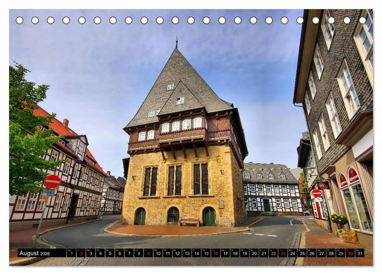Produktbild: Goslar - Hanse- und Kaiserstadt im Harz (Tischkalender 2026 DIN A5 quer), CALVENDO Monatskalender