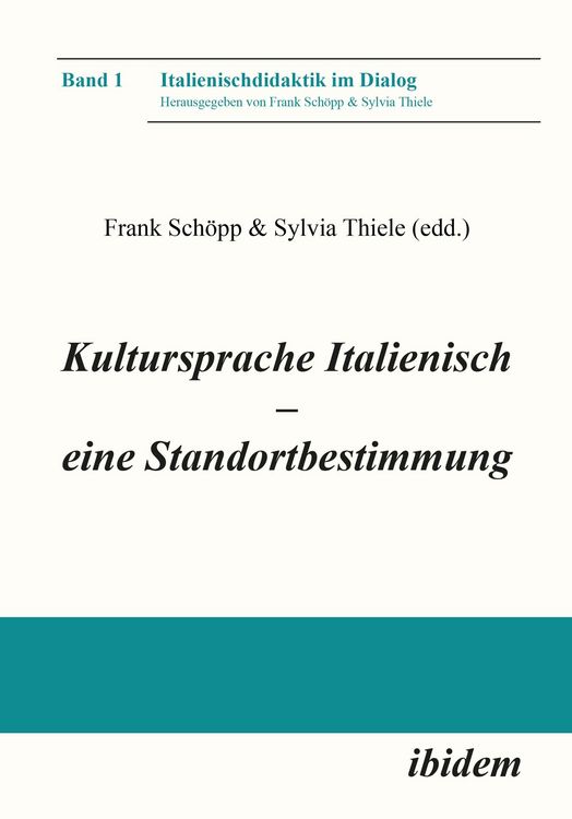 Produktbild: Kultursprache Italienisch - eine Standortbestimmung
