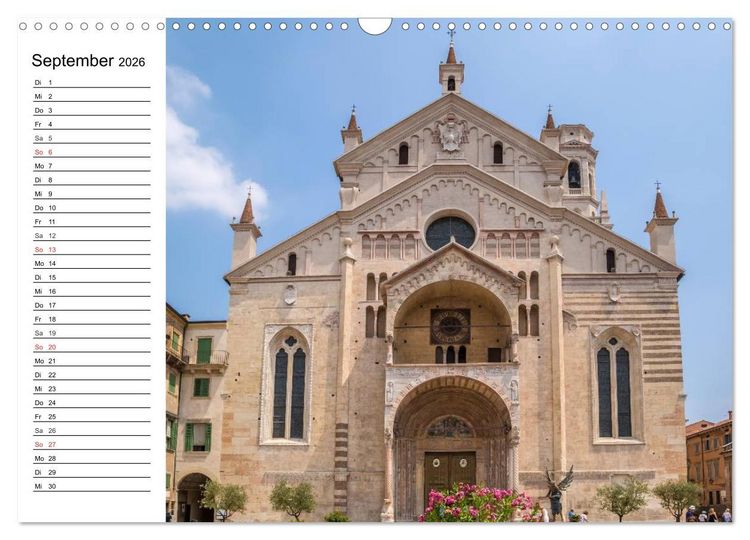 Produktbild: VERONA Historisches Stadtherz (Wandkalender 2026 DIN A3 quer), CALVENDO Monatskalender
