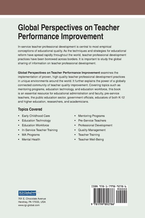 Produktbild: Global Perspectives on Teacher Performance Improvement