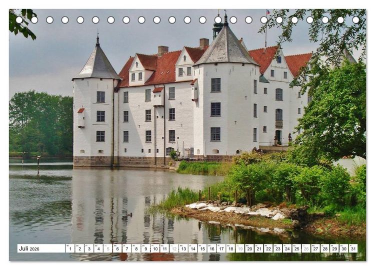 Produktbild: Die Ostsee - von Schleswig nach Gl&uuml;cksburg (Tischkalender 2026 DIN A5 quer), CALVENDO Monatskalender