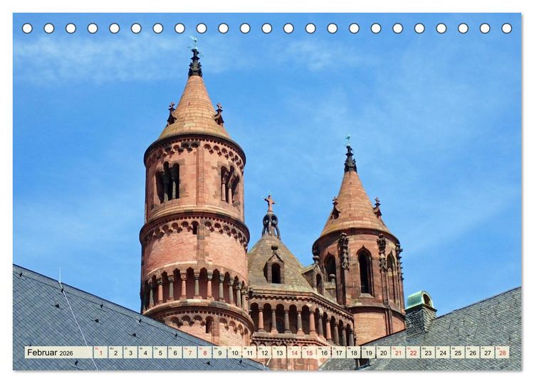 Produktbild: Worms-Nibelungenstadt am Rhein (Tischkalender 2026 DIN A5 quer), CALVENDO Monatskalender