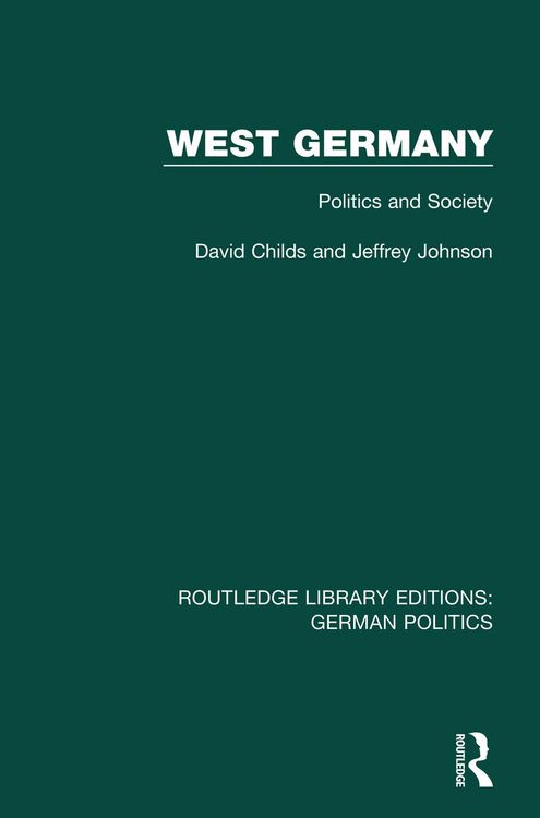 Produktbild: West Germany (RLE: German Politics)