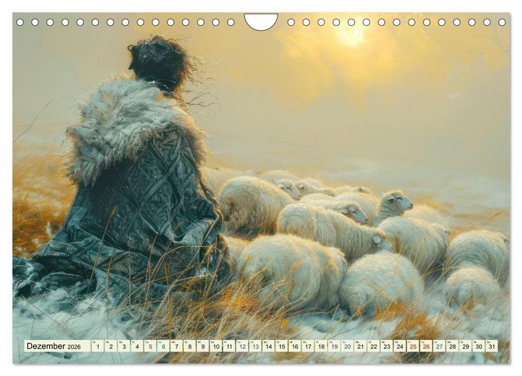 Produktbild: Bei den Schafen - Malerische Reise (Wandkalender 2026 DIN A4 quer), CALVENDO Monatskalender