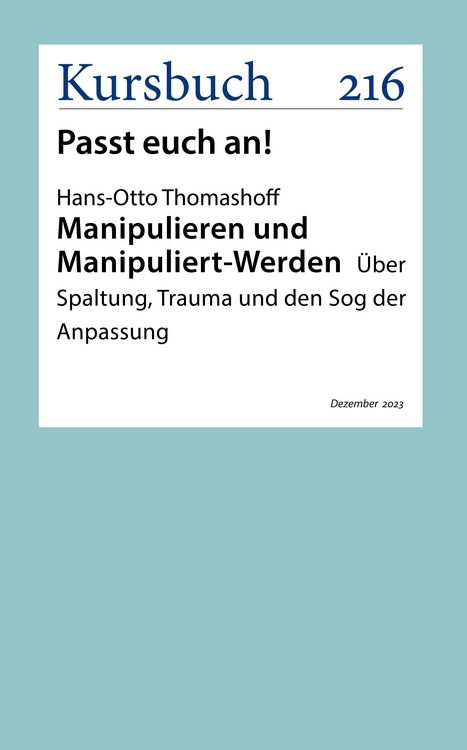Produktbild: Manipulieren und Manipuliert-Werden
