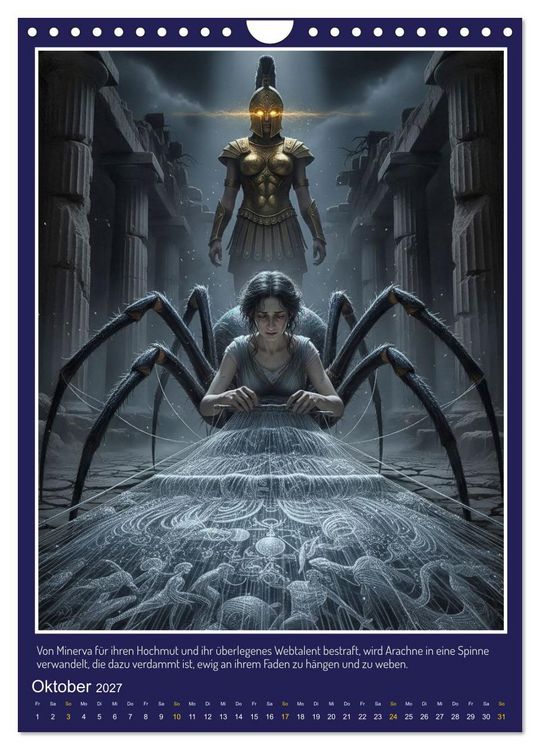 Produktbild: Metamorphosen in antiken Erz&auml;hlungen (Wandkalender 2027 DIN A4 hoch), CALVENDO Monatskalender