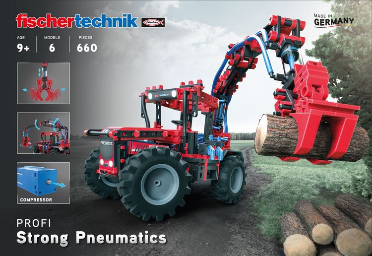 Produktbild: Fischertechnik 559876 - PROFI Strong Pneumatics, 6 Modelle, Konstruktionsbaukasten