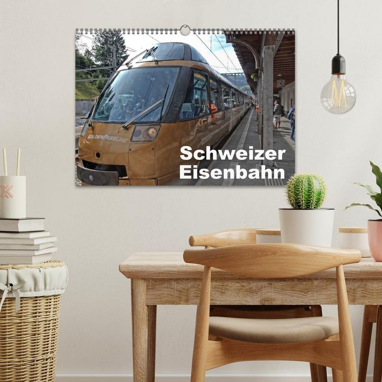 Produktbild: Schweizer Eisenbahn (Wandkalender 2026 DIN A3 quer), CALVENDO Monatskalender