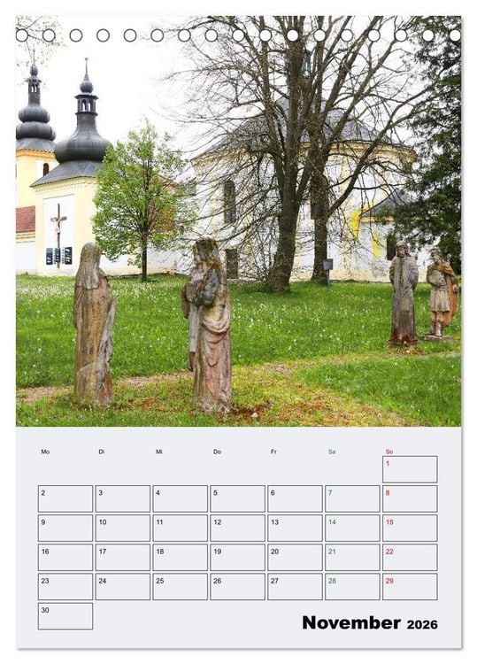 Produktbild: Tschechiens Highlights (Tischkalender 2026 DIN A5 hoch), CALVENDO Monatskalender