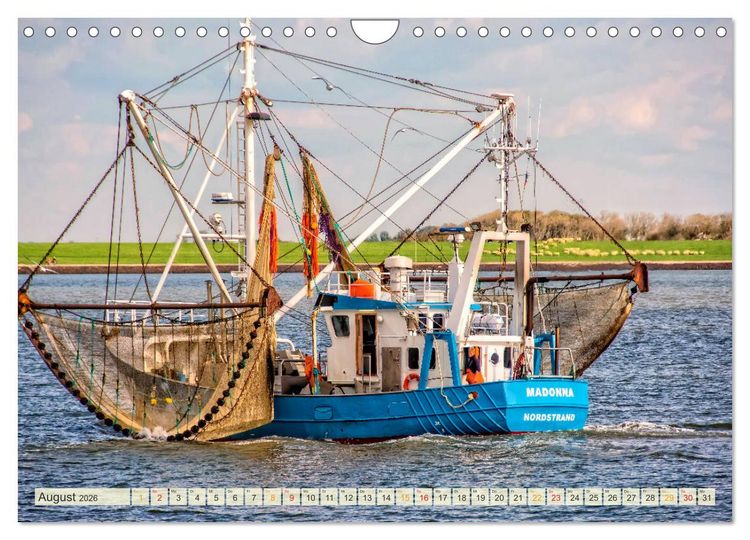 Produktbild: Maritime Augenblicke - Fischkutter (Wandkalender 2026 DIN A4 quer), CALVENDO Monatskalender