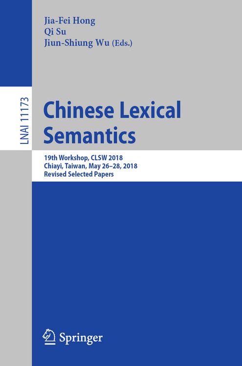 Produktbild: Chinese Lexical Semantics