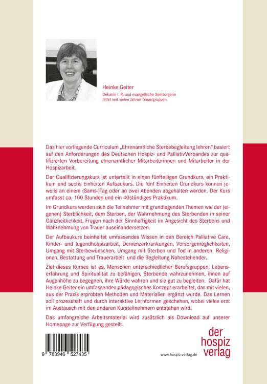 Produktbild: Ehrenamtliche Sterbebegleitung lehren