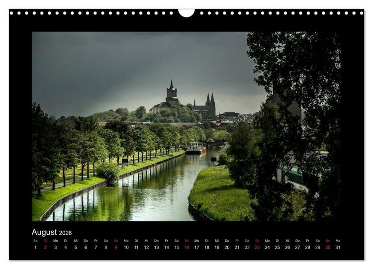 Produktbild: Sch&ouml;nes Kleve bei Tag und Nacht (Wandkalender 2026 DIN A3 quer), CALVENDO Monatskalender