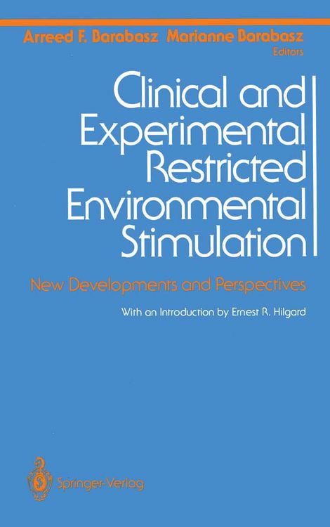 Produktbild: Clinical and Experimental Restricted Environmental Stimulation