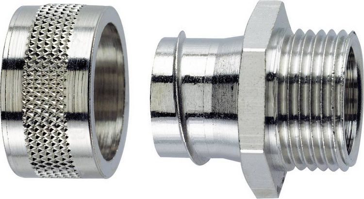 Produktbild: LAPP 55502041 SILVYN&reg; LGF-2-M 32X1.5 Wellrohr Silber M32 28.10mm Gerade 1St.
