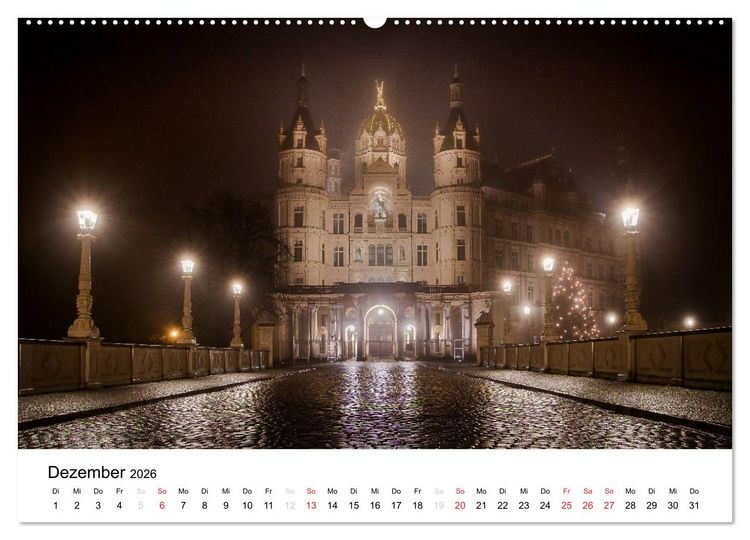 Produktbild: Schweriner M&auml;rchenschloss (Wandkalender 2026 DIN A2 quer), CALVENDO Monatskalender