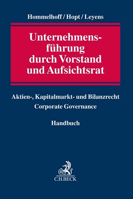 Produktbild: Unternehmensf&uuml;hrung durch Vorstand und Aufsichtsrat