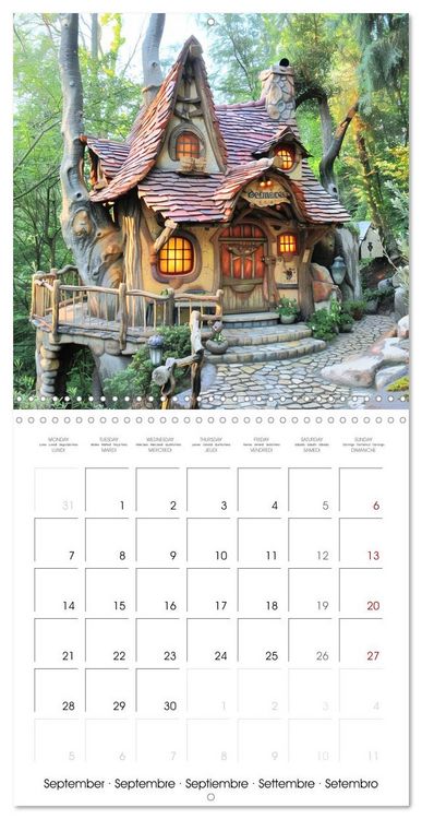 Produktbild: Enchanted Cabins (Wall Calendar 2026 12 &times; 12 Inch) CALVENDO 12 Month Wall Calendar