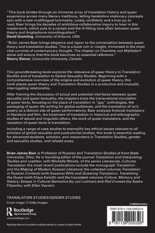 Produktbild: Queer Theory and Translation Studies