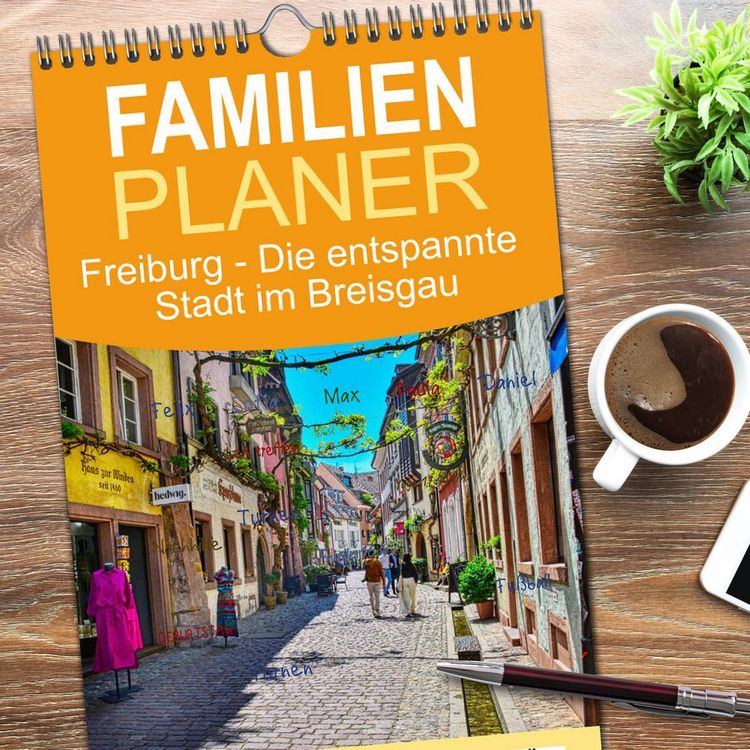 Produktbild: Familienplaner 2026 - Freiburg - Die entspannte Stadt im Breisgau mit 5 Spalten (Wandkalender, 21 x 45 cm) CALVENDO