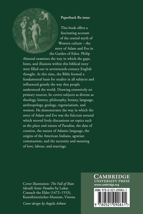 Produktbild: Adam and Eve in Seventeenth-Century Thought