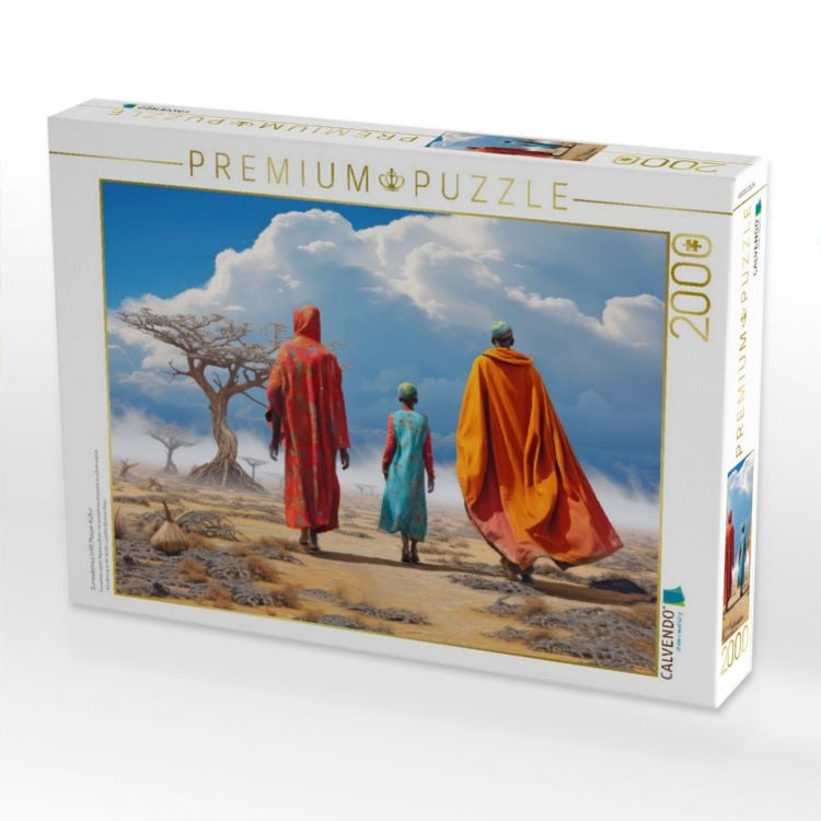 Produktbild: CALVENDO Puzzle Surrealismus trifft Massai-Kultur | 2000 Teile Lege-Gr&ouml;&szlig;e 90x67cm Foto-Puzzle f&uuml;r gl&uuml;ckliche Stunden