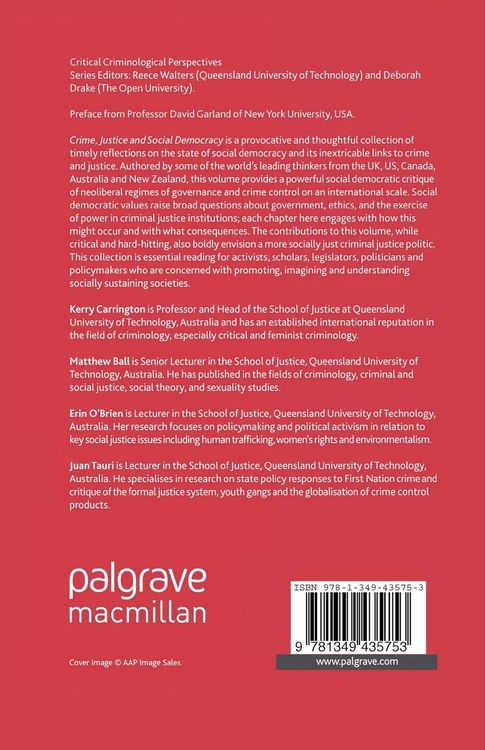 Produktbild: Crime, Justice and Social Democracy