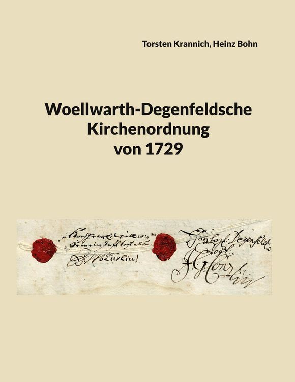 Produktbild: Woellwarth-Degenfeldsche Kirchenordnung von 1729