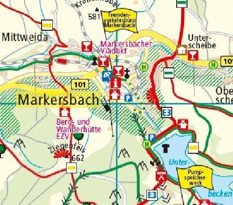 Produktbild: Publicpress Rad- und Wanderkarte Erzgebirge, Region Fichtelberg 1:50.000