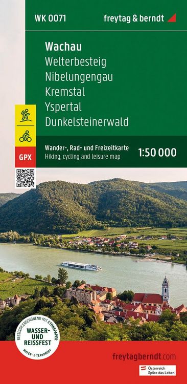 Produktbild: Freytag & berndt Wanderkarte WK 0071 Wachau, Welterbesteig - Nibelungengau - Kremstal - Yspertal - Dunkelsteinerwald 1:50.000