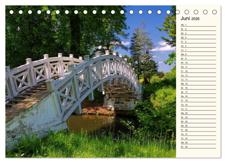 Produktbild: Spaziergang durch den W&ouml;rlitzer Park (Tischkalender 2026 DIN A5 quer), CALVENDO Monatskalender