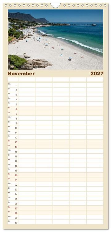 Produktbild: Familienplaner 2027 - Kapstadt und seine Umgebung mit 5 Spalten (Wandkalender, 21 x 45 cm) CALVENDO