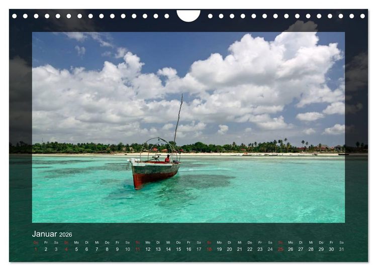 Produktbild: Sansibar (Wandkalender 2026 DIN A4 quer), CALVENDO Monatskalender