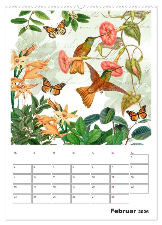 Produktbild: Das Paradies der Kolibris (hochwertiger Premium Wandkalender 2026 DIN A2 hoch), Kunstdruck in Hochglanz