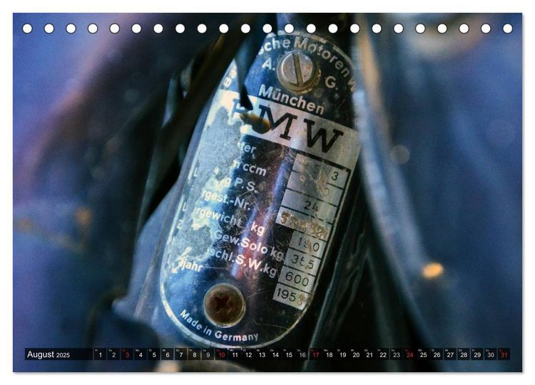 Produktbild: BMW R 51/3 - Alte Liebe rostet doch (Tischkalender 2025 DIN A5 quer), CALVENDO Monatskalender