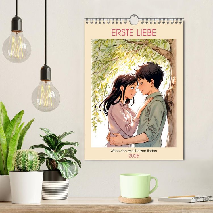 Produktbild: Erste Liebe - Wenn sich zwei Herzen finden (Wandkalender 2026 DIN A4 hoch), CALVENDO Monatskalender