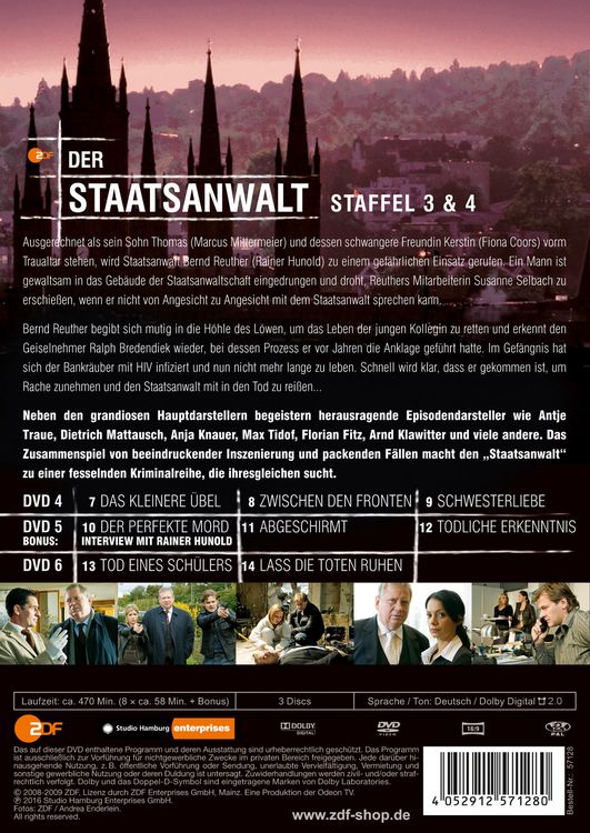 Produktbild: Der Staatsanwalt - Staffel 3&4 [3 DVDs]