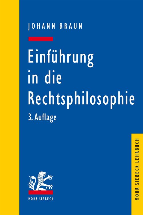 Produktbild: Einf&uuml;hrung in die Rechtsphilosophie