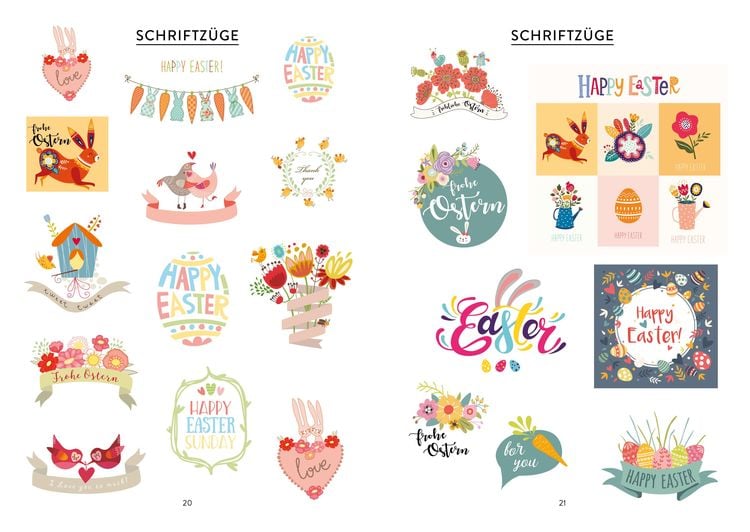 Produktbild: Bullet Journal - Stickerbuch Happy Easter: 750 frühlingshafte Schmuckelemente für die Osterzeit