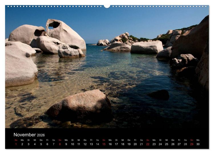 Produktbild: Sardinien Costa Smeralda und der Norden (hochwertiger Premium Wandkalender 2026 DIN A2 quer), Kunstdruck in Hochglanz